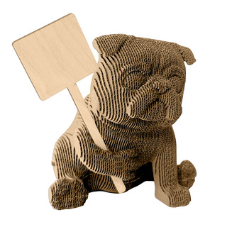 Картонный конструктор 3D-пазл QBRIX Протестный Гав 2