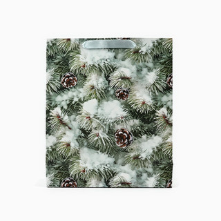 Пакет подарочный ламинированный «Зимняя ель», 26х30х9 см 3