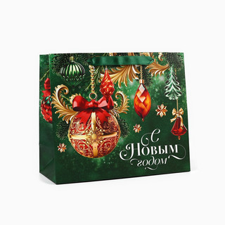 Пакет подарочный ламинированный «С Новым годом», ёлочные игру...