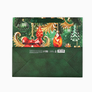Пакет подарочный ламинированный «С Новым годом», ёлочные игрушки, 23х27х11.5 см 3