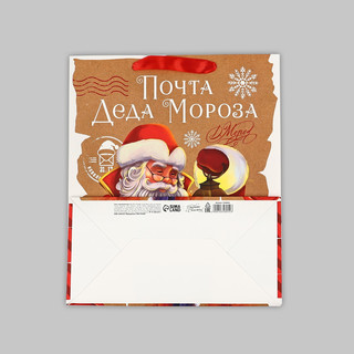 Пакет подарочный ламинированный «Почта Деда Мороза», 23х27х11.5 см 3