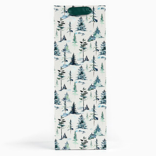 Пакет под бутылку «С Новым годом», лиса, 13х36х10 см 2