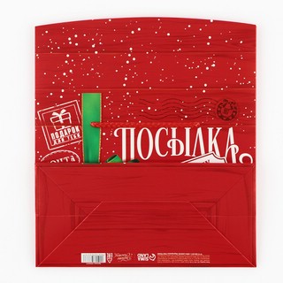 Пакет-коробка «Новогодняя посылка», 23х18х11 см 5