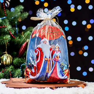 Пакет подарочный 'Снегурочка' 25х40 см, цветной металлизированный рисунок 5