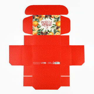 Коробка подарочная складная «С новым годом», апельсины, 14х10х5 см 6