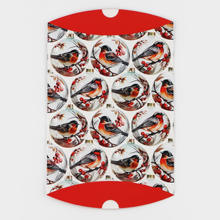 Коробка складная фигурная «Снегири», 26х19х4 см 5