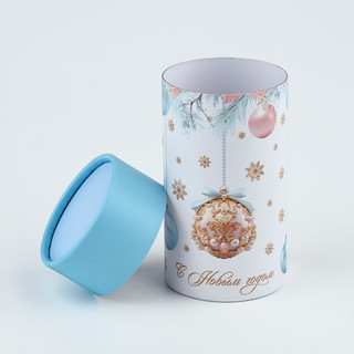 Коробка-цилиндр «Снежная нежность», 8х14.5 см 2