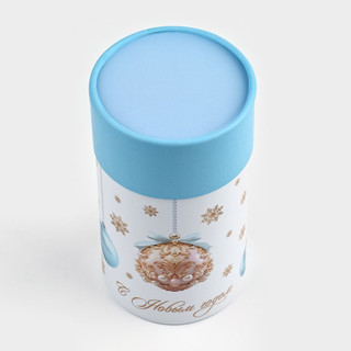 Коробка-цилиндр «Снежная нежность», 8х14.5 см 4