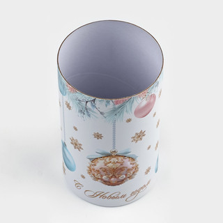 Коробка-цилиндр «Снежная нежность», 8х14.5 см 5