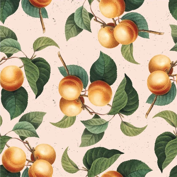 Бумага упаковочная Be Smart Flora, 70х100 см, персик