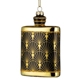 Елочная игрушка 'Фляжка в подарок' 11 см, стекло, ErichKrause...