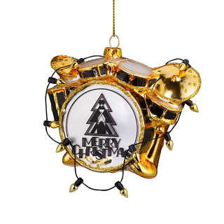 Елочная игрушка 'Барабанная установка' 11 см, стекло, ErichKr...