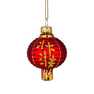 Елочная игрушка 'Китайский фонарик' 6 см, стекло, ErichKrause Decor 1