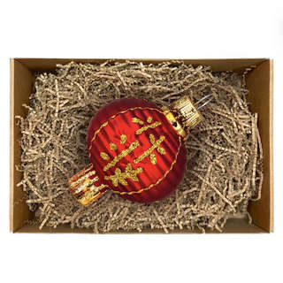 Елочная игрушка 'Китайский фонарик' 6 см, стекло, ErichKrause Decor 4