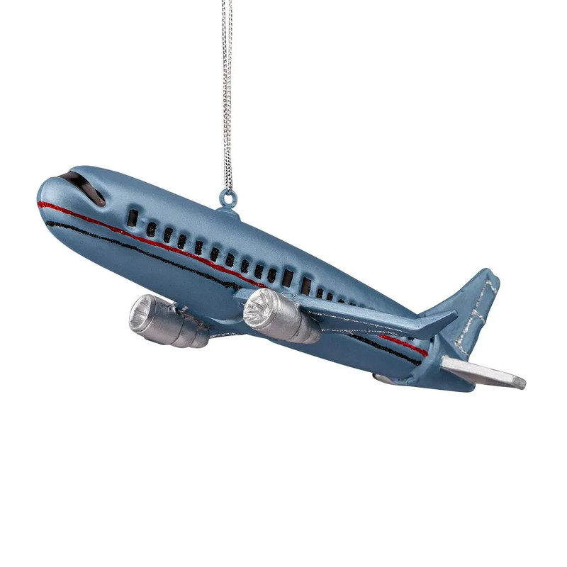 Елочная игрушка 'Лайнер' 16 см, стекло, ErichKrause Decor