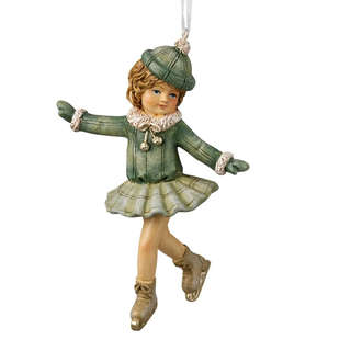 Елочная игрушка 'Девочка на катке' 11 см, ErichKrause Decor