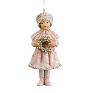 Елочная игрушка 'Девочка с венком' 11 см, ErichKrause Decor