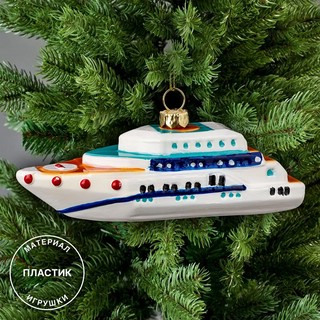 Елочная игрушка 'Пароходик' 12 см, ErichKrause Decor 3
