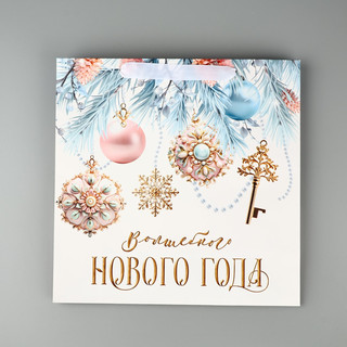 Пакет подарочный ламинированный 'Волшебный праздник', 30х30х12 см 4