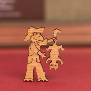 Пазл диорама 'Марк Твен' деревянные, 234 детали, DaVICI 11