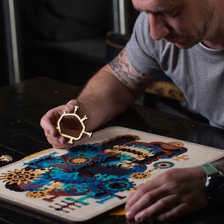 Пазлы 'Нейропазл, Череп, Тайны разума' деревянные, 95 деталей, DaVICI 8