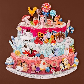 Пазлы 'Тортик. Ноль калорий' деревянные, 118 деталей, DaVICI