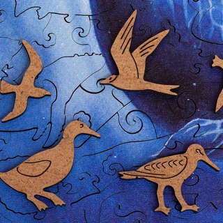 Деревянный пазл 'Гренландский кит', 150 деталей, Treearti 7