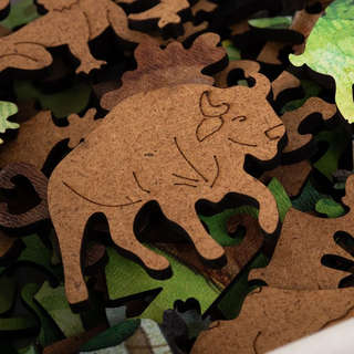 Деревянный пазл 'Зубр', 150 деталей, Treearti 7