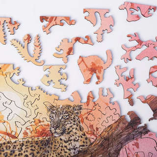 Деревянный пазл 'Переднеазиатский леопард', 150 деталей, Treearti 8