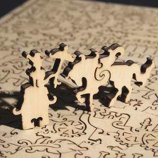 Деревянные пазлы Davici 'Портрет актрисы Жанны Самари' 10