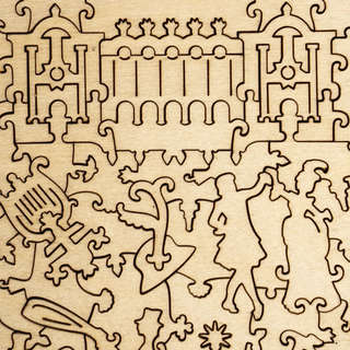 Деревянные пазлы Davici 'Портрет актрисы Жанны Самари' 4