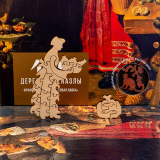 Пазлы 'Фруктовая лавка' Франс Снейдерс, деревянный, 400 деталей, DaVICI 5