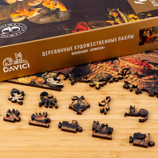 Пазлы 'Фруктовая лавка' Франс Снейдерс, деревянный, 400 деталей, DaVICI 6