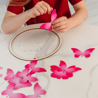 Набор для создания поделок из картона Танец ветра 'Бабочки', Бумбарам 4