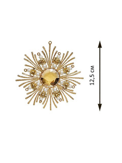 Елочное украшение 'Золотая снежинка' 12.5 см, Holiday Classics 2