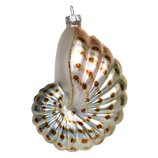 Елочное украшение 'Ракушка-наутилус' 11.5 см, стекло, Holiday Classics 2