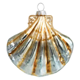 Елочное украшение 'Ракушка с бисером' 7.5 см, стекло, Holiday Classics 2