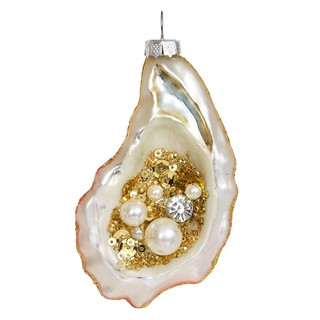 Елочное украшение 'Устрица' малая, 10 см, стекло, Holiday Cla...