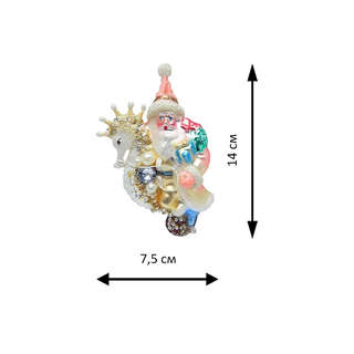 Елочное украшение 'Морской Санта' 14 см, стекло, Holiday Classics 2