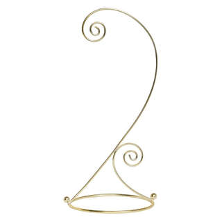 Подставка для новогодних украшений, металл, 30 см, золотистая...