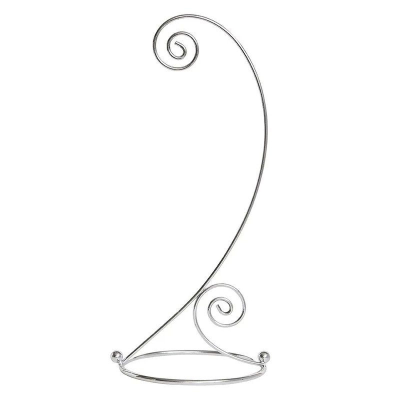 Подставка для новогодних украшений, металл, 27 см, серебристая, Holiday Classics