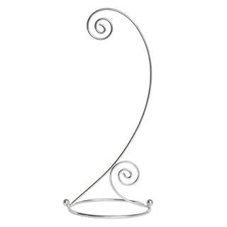 Подставка для новогодних украшений, металл, 27 см, серебриста...