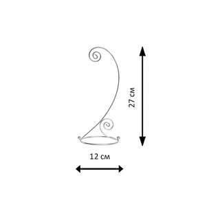 Подставка для новогодних украшений, металл, 27 см, серебристая, Holiday Classics 2