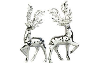 Олень Дэшер серебряный, 14 см, в ассортименте, Holiday Classi...