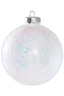 Шар 'Ледяная фантазия' солнечные блики, 8 см, стекло, Holiday...
