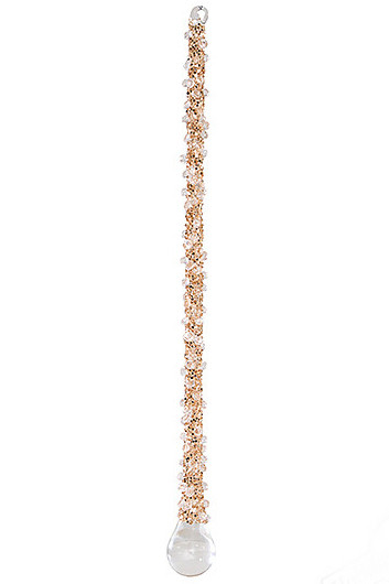 Сосулька-капля 'Шампань' 25 см, стекло, Holiday Classics