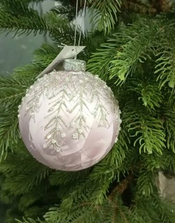 Шар 'Ледяной гиацинт' стекло, 10 см, Holiday Classics