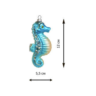 Елочное украшение 'Австралийский морской конек' 12 см, стекло, Holiday Classics 3