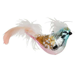 Елочное украшение 'Райская птичка' 19 см, стекло, Holiday Cla...