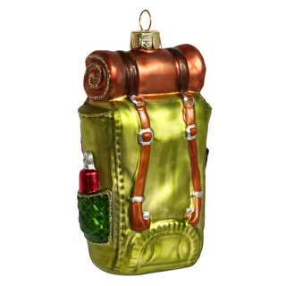 Елочное украшение 'Рюкзак походный' 10 см, стекло, Holiday Classics 2